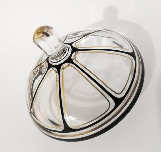 Image 1 of Carl Goldberg Haida Art-Deco Crystal Faceted Bonbonier 1920