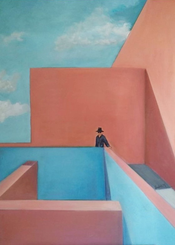 Image 1 of Acrylic On Wood- 60X80Cm