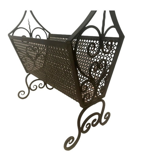 Vintage wrought iron side table, 1960