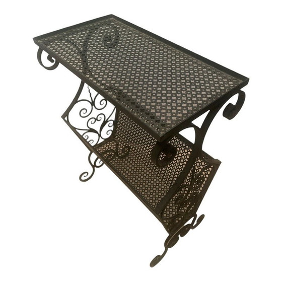 Image 1 of Vintage wrought iron side table, 1960