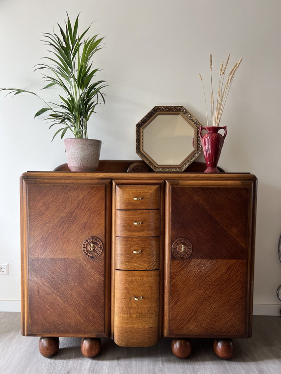 Image 1 of Amsterdam school style cabinet