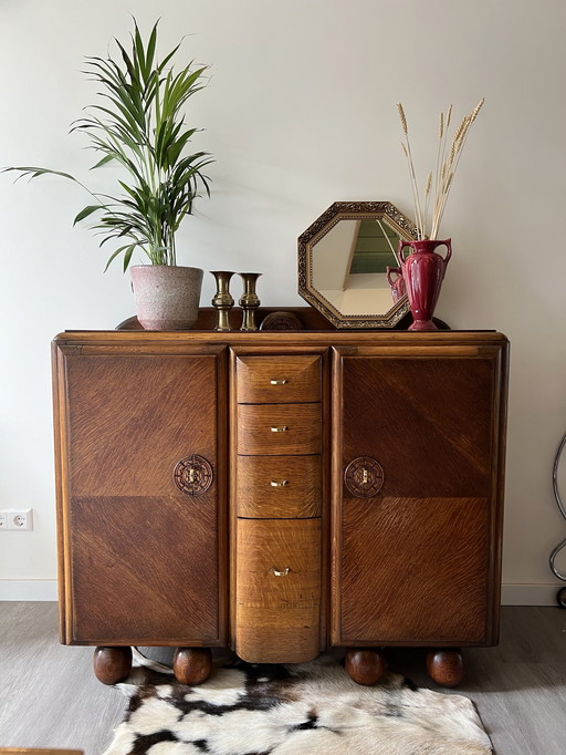 Amsterdam school style cabinet