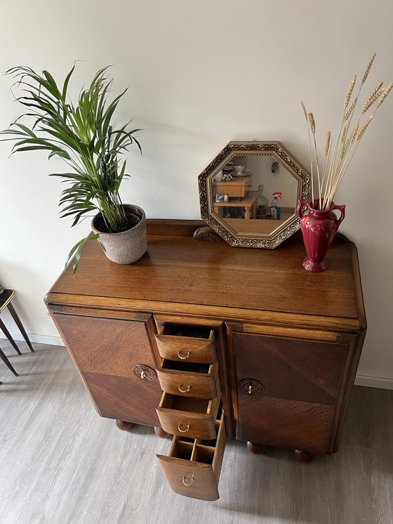 Image 1 of Amsterdam school style cabinet