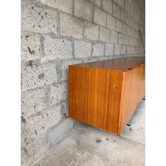 Image 1 of Vintage teak veneer sideboard with four doors, 1950-1960