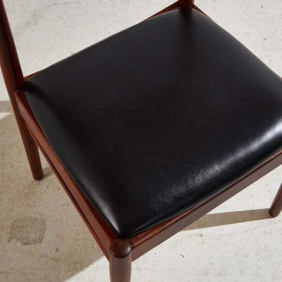 Image 1 of Set of 4 vintage model 26 rosewood dining chair by Henning Kjærnulf for Korup Stolefabrik, 1960s