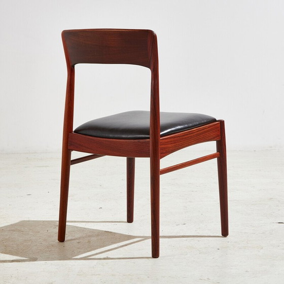 Image 1 of Set of 4 vintage model 26 rosewood dining chair by Henning Kjærnulf for Korup Stolefabrik, 1960s