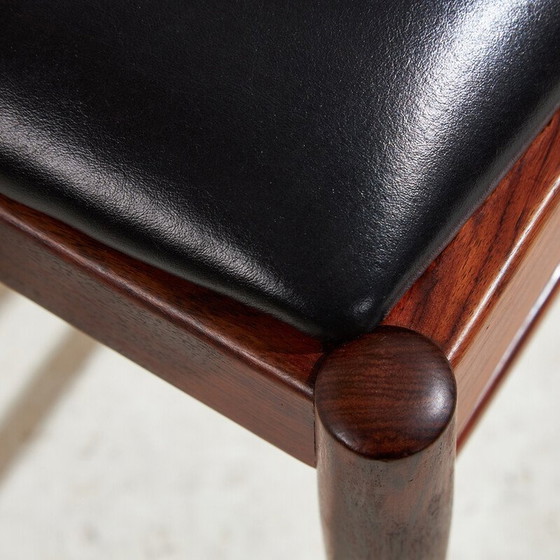 Image 1 of Set of 4 vintage model 26 rosewood dining chair by Henning Kjærnulf for Korup Stolefabrik, 1960s