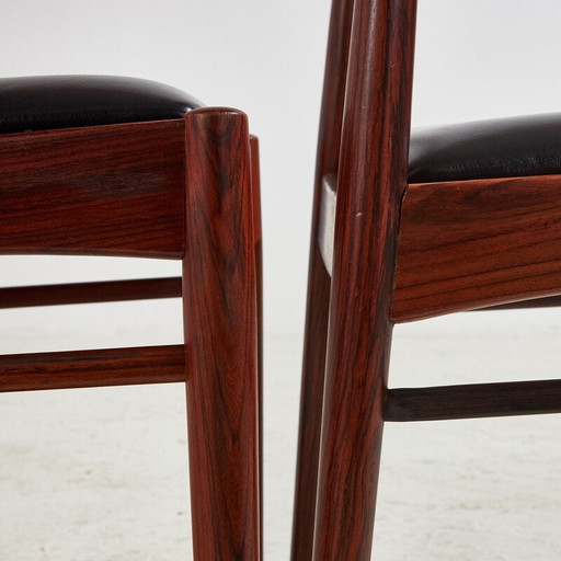 Set of 4 vintage model 26 rosewood dining chair by Henning Kjærnulf for Korup Stolefabrik, 1960s