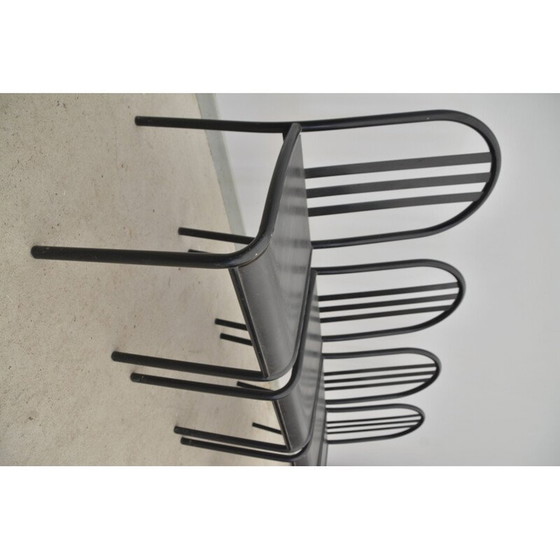 Image 1 of Set of 4 vintage wooden chairs by Robert Mallet Stevens