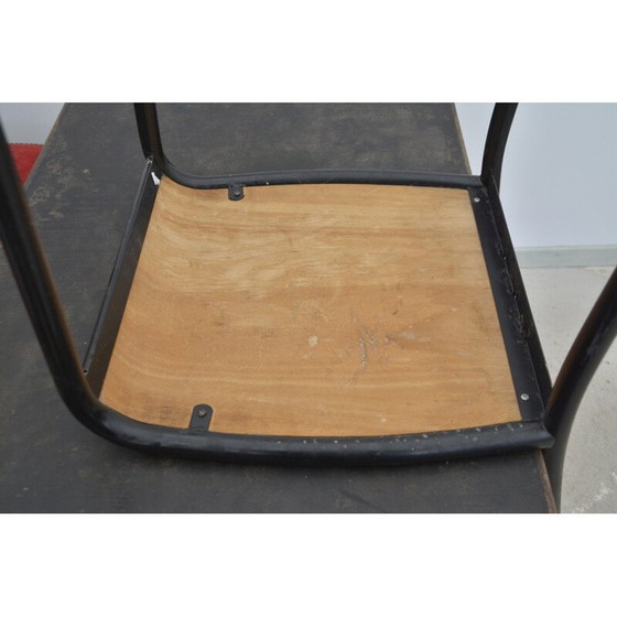 Image 1 of Set of 4 vintage wooden chairs by Robert Mallet Stevens