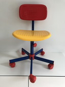 Sedia da scrivania vintage per bambini Sedia da scrivania in stile Memphis di Knut &amp; Marianne Hagberg - 