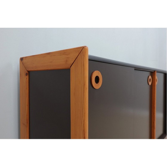 Image 1 of Vintage postmodern laminate and wood sideboard, 1970s