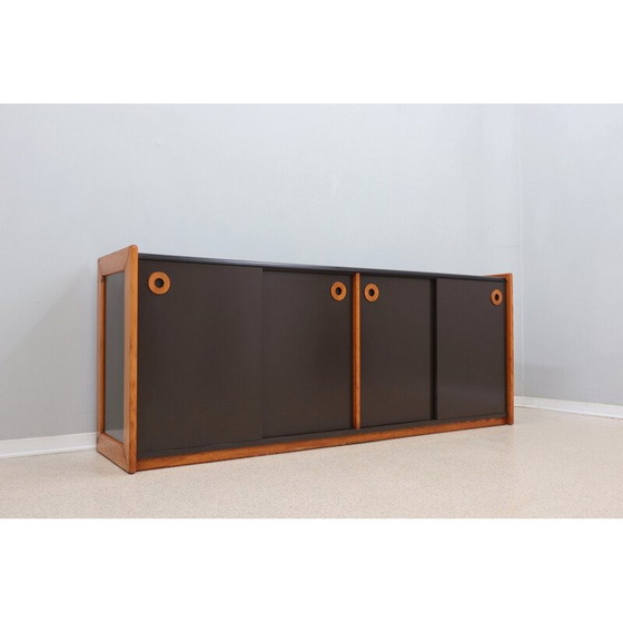 Image 1 of Vintage postmodern laminate and wood sideboard, 1970s