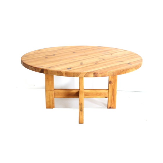 Image 1 of Large round vintage pine dining table Model RW152 designed by Roland Wilhelmsson for Karl Andersson & Söner