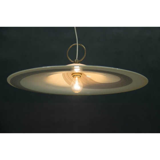 Image 1 of Vintage Murano glass pendant lamp, Italy 1980s