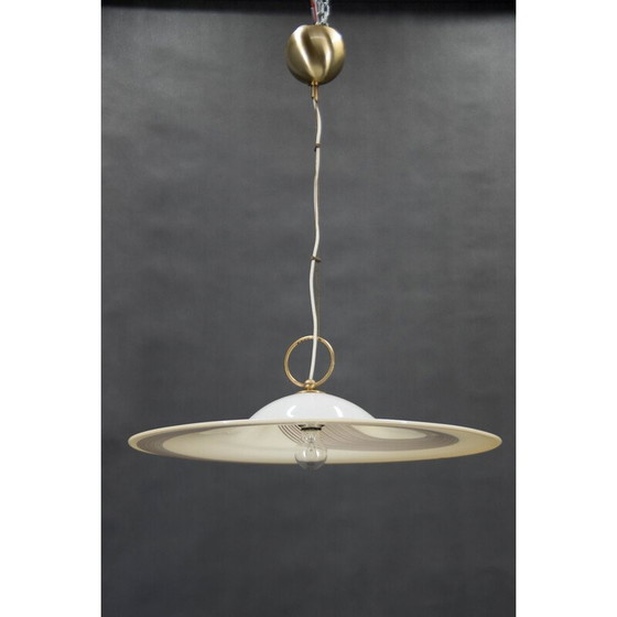 Image 1 of Vintage Murano glass pendant lamp, Italy 1980s