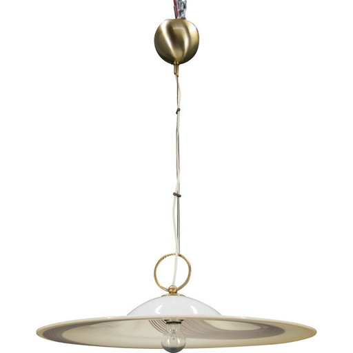 Vintage Murano glass pendant lamp, Italy 1980s