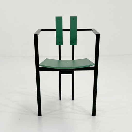 Black & Green Postmodern Trix Chair By Karl Friedrich Förster, 1980S