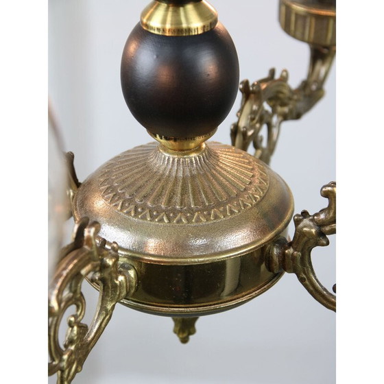 Image 1 of Vintage brass chandelier