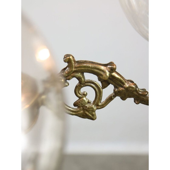 Image 1 of Vintage brass chandelier