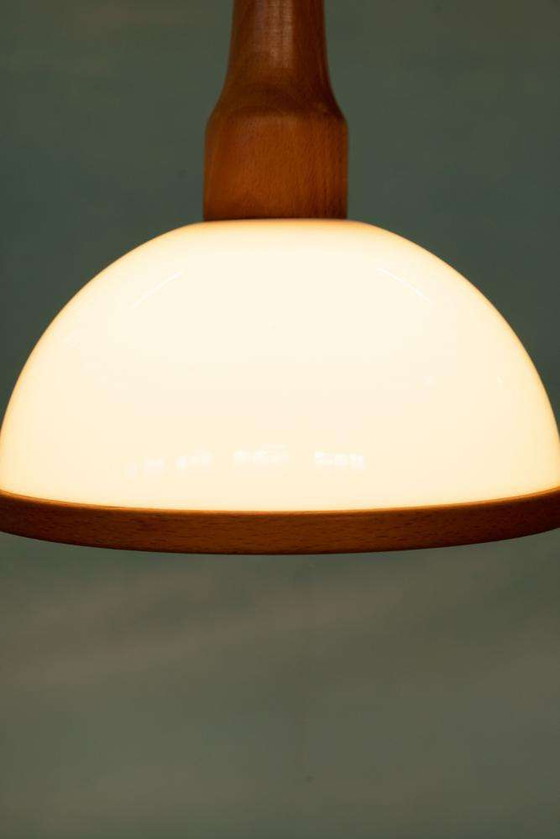 Image 1 of Lampe suspendue champignon de Bohème 1970