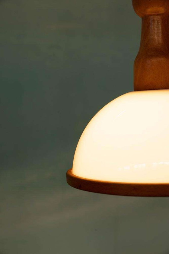 Image 1 of Lampe suspendue champignon de Bohème 1970