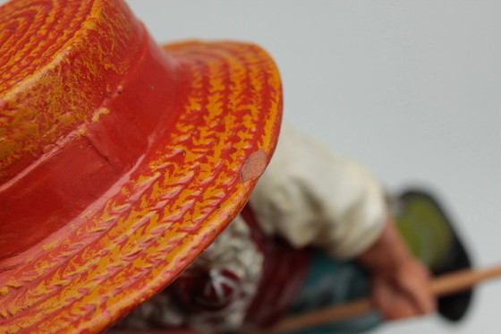 Image 1 of Large Heissner ceramic figurine "The Gardener"