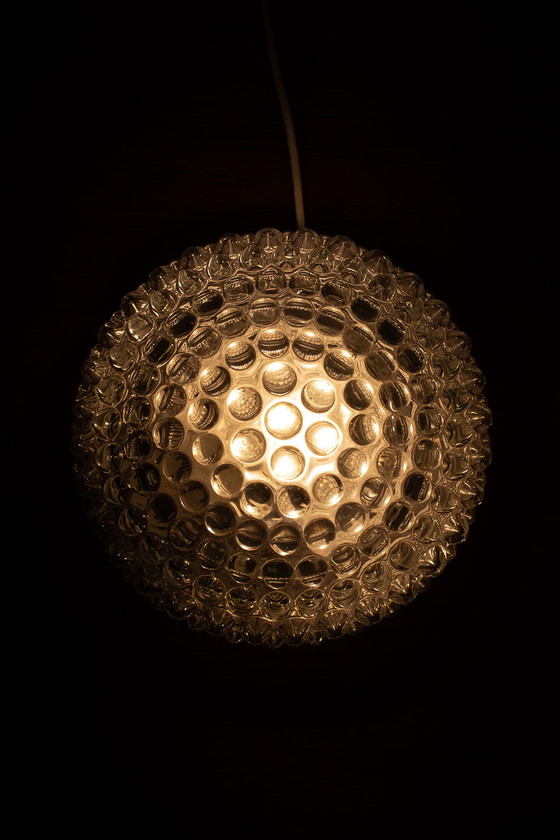 Image 1 of Model 5 New old stock ceiling lamp with crystal and bakelite