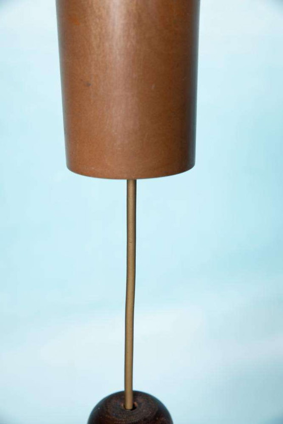 Image 1 of Brutalist glass pendant lights 70s, vintage Swedish pendant