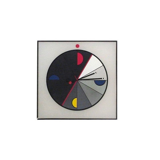 Image 1 of Vintage clock by Kurt B.Del banco for Acerbis kloks Morphos, Italy 1980