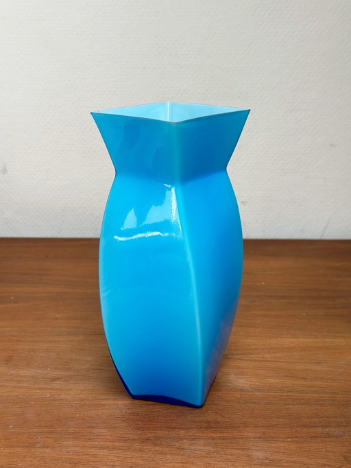 Opaline Vase Mouth Blown