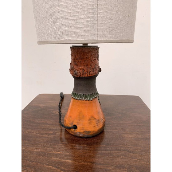 Image 1 of Lampada da tavolo vintage in ceramica di Thérèse Bataille Dour, Belgio
