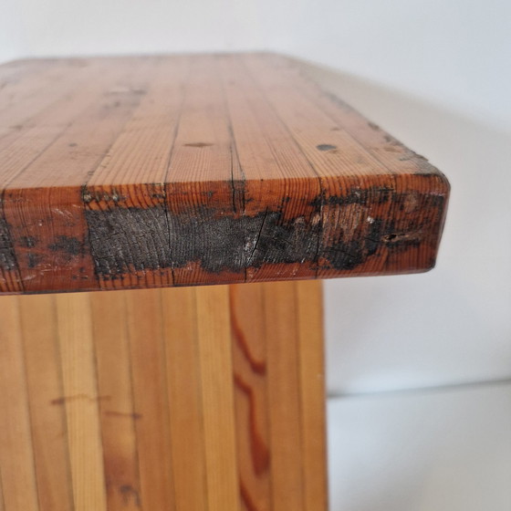 Image 1 of 70'S 80'S Pine Wooden Plant Table Stool