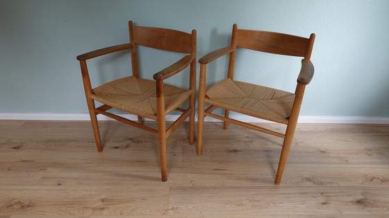 Image 1 of 2X Ch37 Dining Chair Carl Hansen & Son Designed By Hans J. Wegner