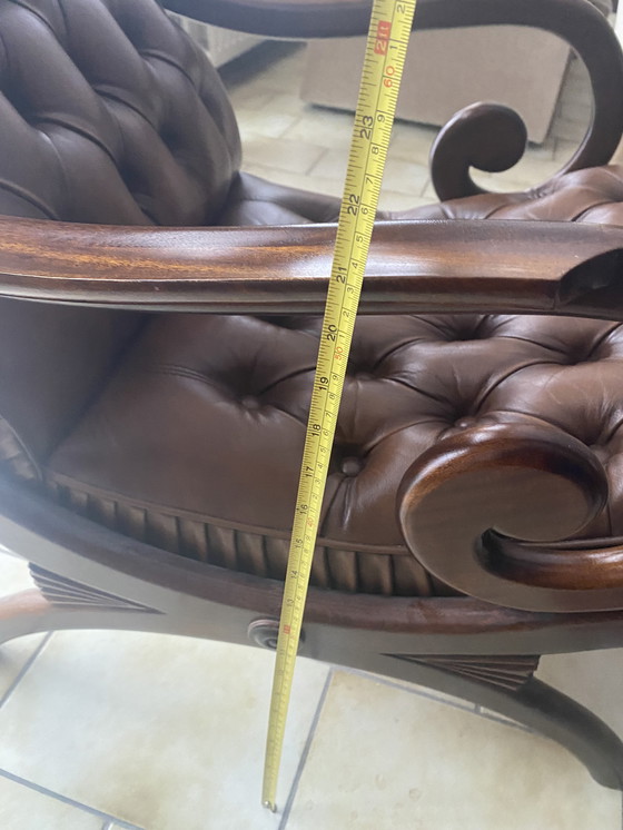 Image 1 of Chesterfield style fauteuil