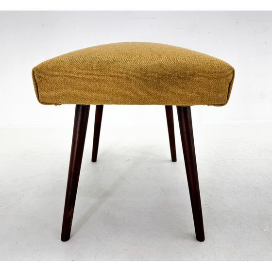 Image 1 of Vintage wooden stool, Czechoslovakia 1970