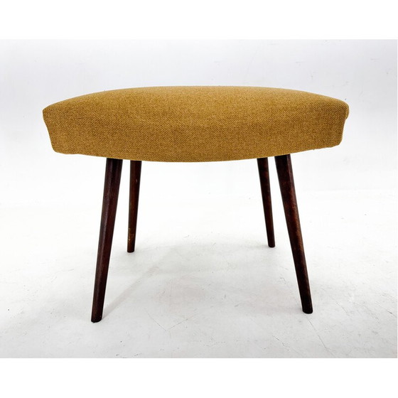 Image 1 of Vintage wooden stool, Czechoslovakia 1970