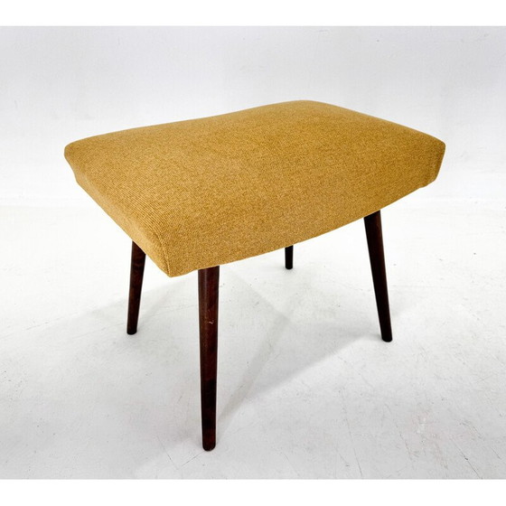 Image 1 of Vintage wooden stool, Czechoslovakia 1970