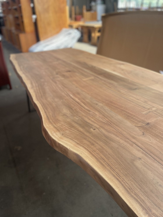 Image 1 of Solid Wood Organic Form Dining Table