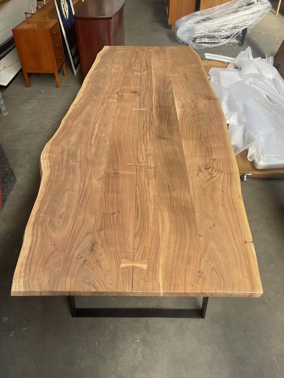 Image 1 of Solid Wood Organic Form Dining Table