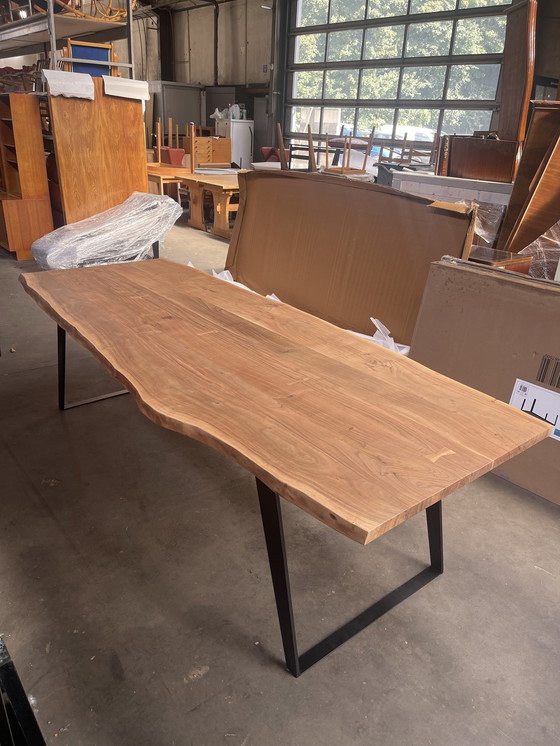 Image 1 of Solid Wood Organic Form Dining Table