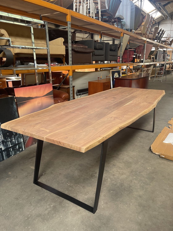 Image 1 of Solid Wood Organic Form Dining Table