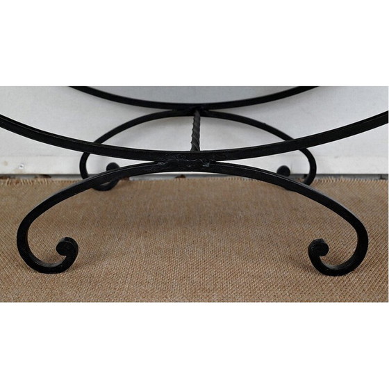 Image 1 of Vintage wrought iron coffee table by Isabelle Delcourt, 1960
