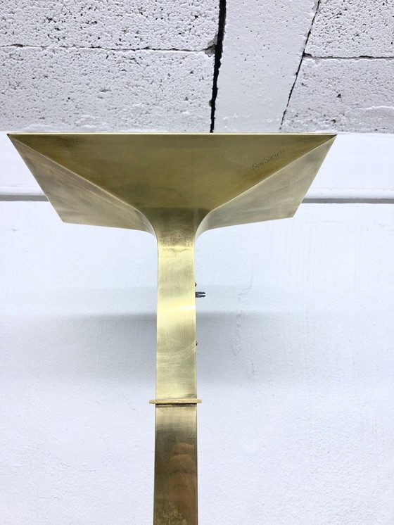 Image 1 of Italian New Society floor lamp ceiling floodlight made of brass 70s