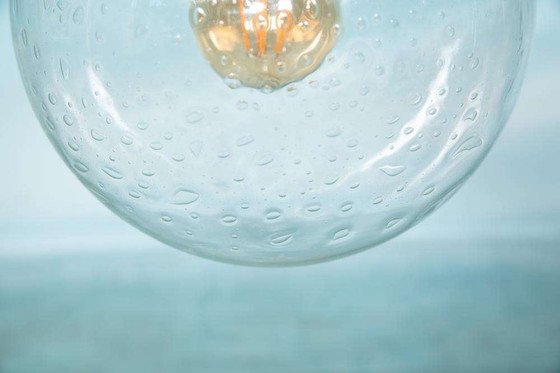 Image 1 of Lampada a globo in vetro a goccia dell'era spaziale, lampada a globo dal design vintage