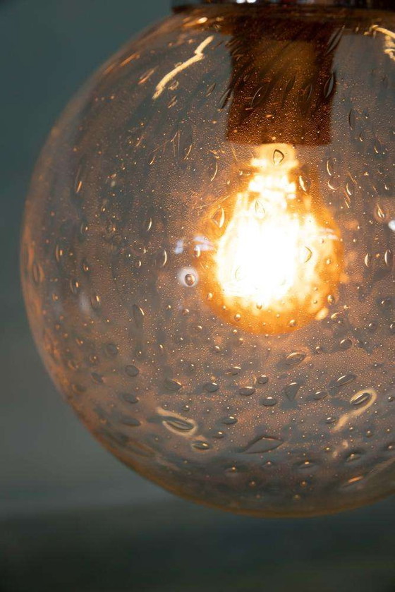 Image 1 of Lampada a globo in vetro a goccia dell'era spaziale, lampada a globo dal design vintage