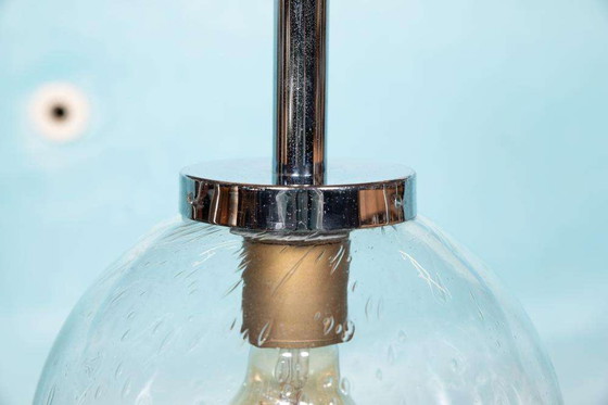 Image 1 of Lampada a globo in vetro a goccia dell'era spaziale, lampada a globo dal design vintage