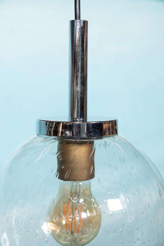 Image 1 of Lampada a globo in vetro a goccia dell'era spaziale, lampada a globo dal design vintage