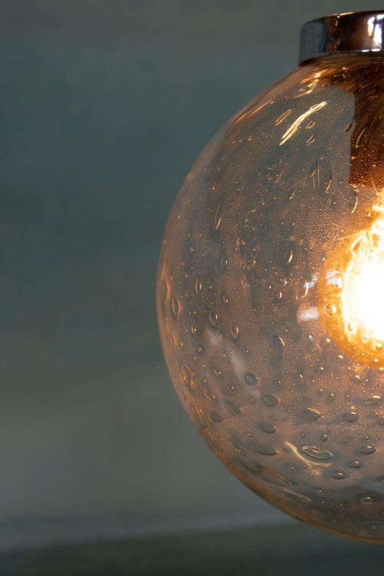 Image 1 of Lampada a globo in vetro a goccia dell'era spaziale, lampada a globo dal design vintage