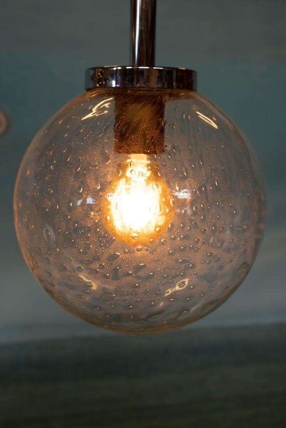 Image 1 of Lampada a globo in vetro a goccia dell'era spaziale, lampada a globo dal design vintage